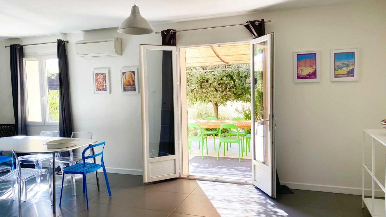 Villa Spacieuse Avec Terrasse Et Vue Mont Ventoux Entrechaux Eksteriør billede